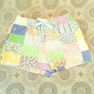 Girls Ralph Lauren Polo patch print shorts sz M
